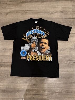 Barack Obama VICTORY 44th President Men’s Size XXL